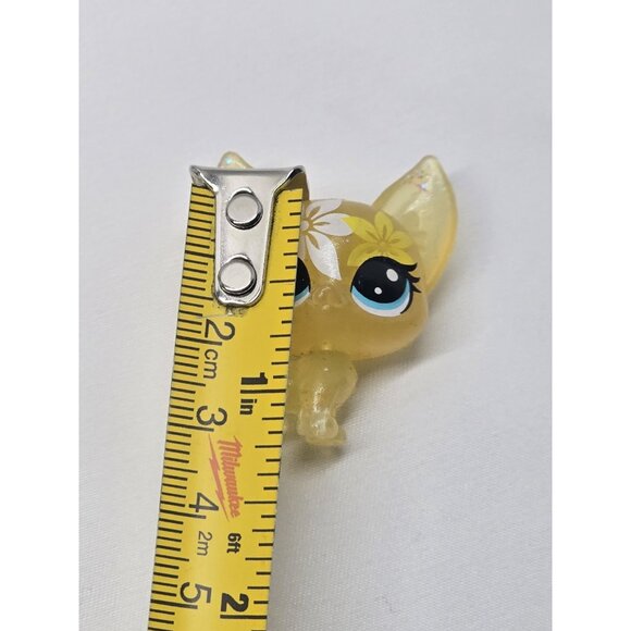 Littlest Pet Shop Authentic No # Chihuahua Blooming Bouquet Clear Glitter - Picture 4 of 4